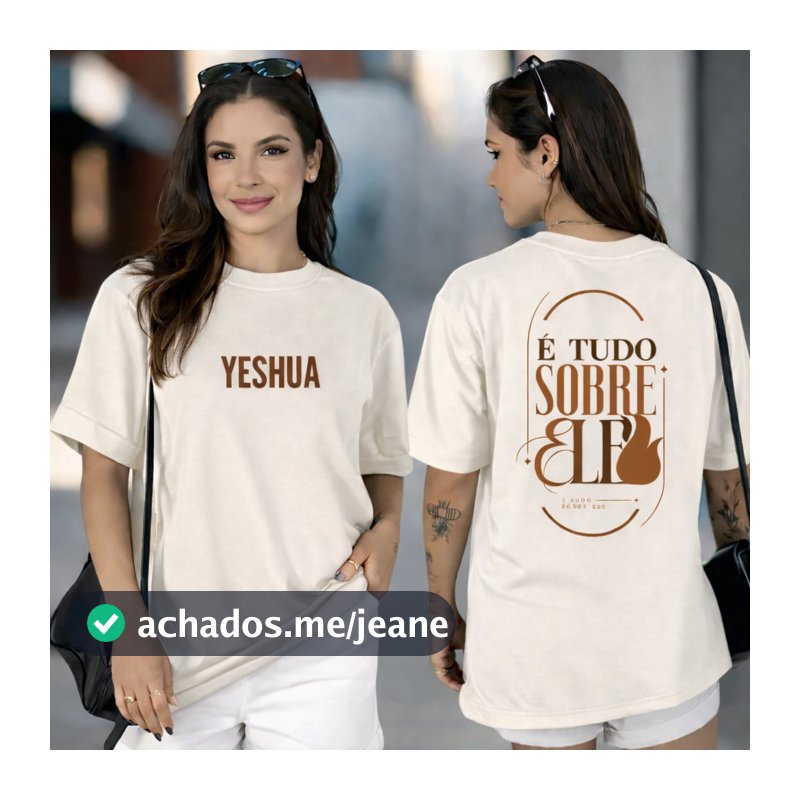 Camiseta Estampada Yeshua Gospel/ Igreja Algodao 100%