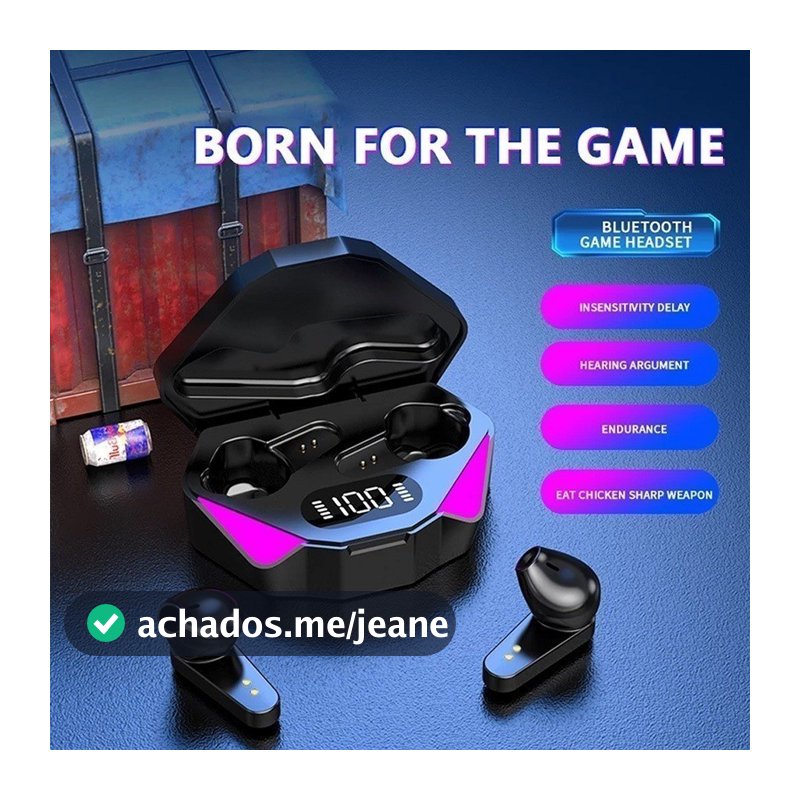 Fone De Ouvido X15 TWS Bluetooth 5.0 Sem Fio Com Microfone Gamer Sem Ruído - Loja AT