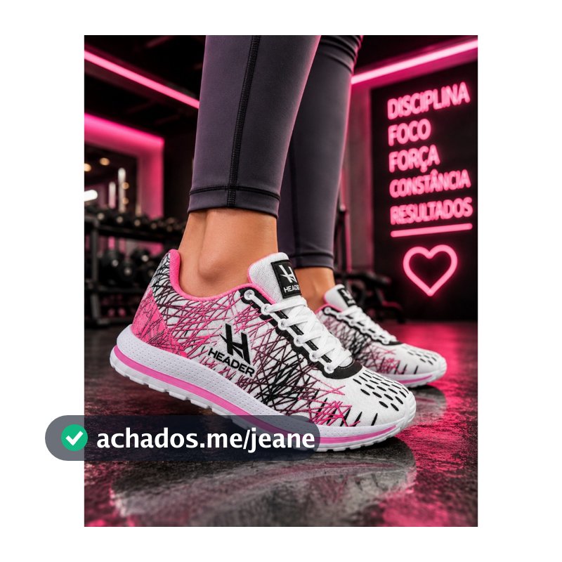 Tênis Feminino Header Spider Caminhada Academia Promoção Mais Vendido Top