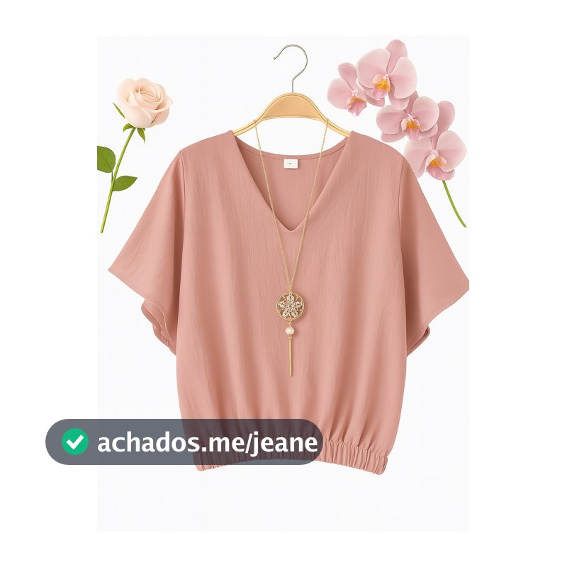 Camiseta Feminina Moda Duna com Elástico – Tendência 2026