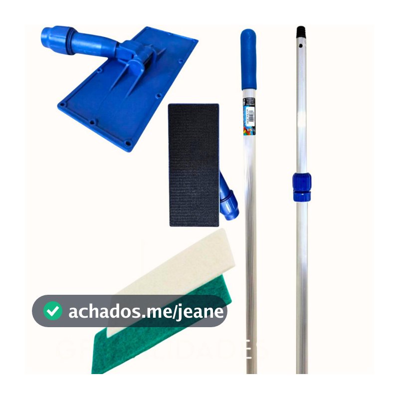 SUPORTE LIMPA TUDO COM CABO EXTENSOR ATÉ 3MT + DUAS FIBRAS ESCOLHER MEDIDA