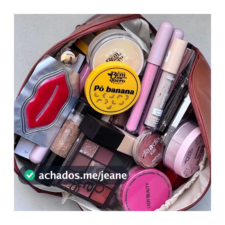 Estojo Maquiagem 25 Itens Kit Top Meikê Necessaire Corretivo Delineador Paleta Sombra Base Blush