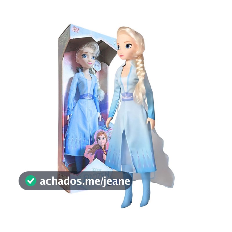 Boneca Elsa Mini My Size Frozen Grande 55cm Disney Babybrink