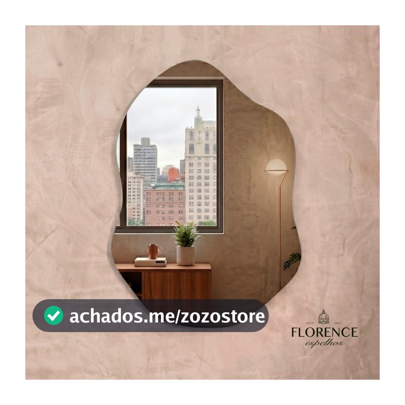 Espelho Roma Orgânico 70x50 Luxo Premium Lapidado