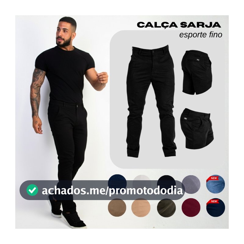Calça Masculina Esporte Fino Estilo Social - Sport Fino