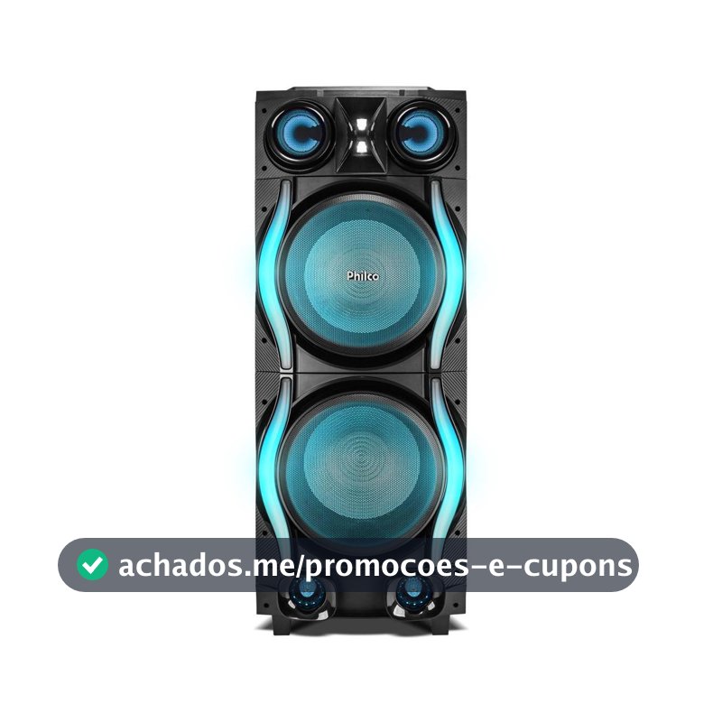 Caixa de Som Philco Extreme Woofer Duplo 12" 2700W PCXE27000