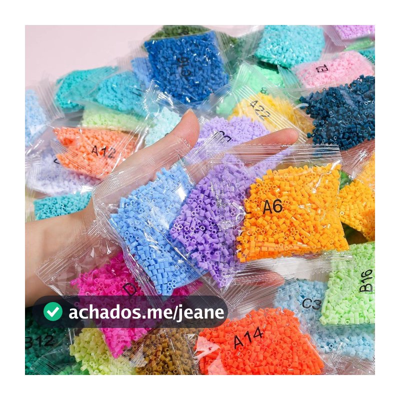 1000 Peças/Pacote 2.6mm Perler Fusível Contas Hama Para DIY Artesanato Presente Decoração Casa Quebra-Cabeça