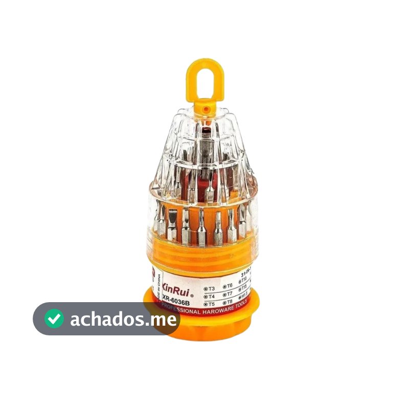 Kit Ferramentas Chave De Precisão Fenda Philips 31 Peças Para Manutenção Celular Notebook Oculos