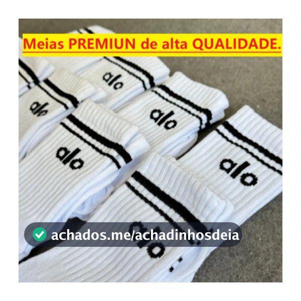 MEIA DE ALGODÃO RESPIRÁVEL PARA CORRIDA ACADEMIA YOGA IOGA PARA BLOGUEIRAS UNISEX CANO ALTO.