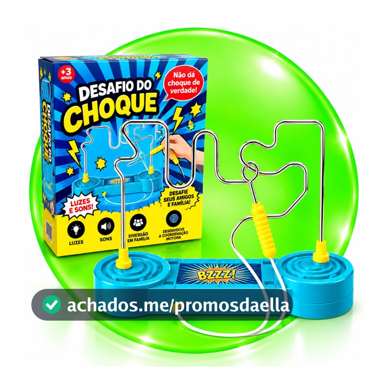 Jogo Desafio Do Choque Labirinto Brinquedo Infantil Com Luz E Som Criativo e Divertido