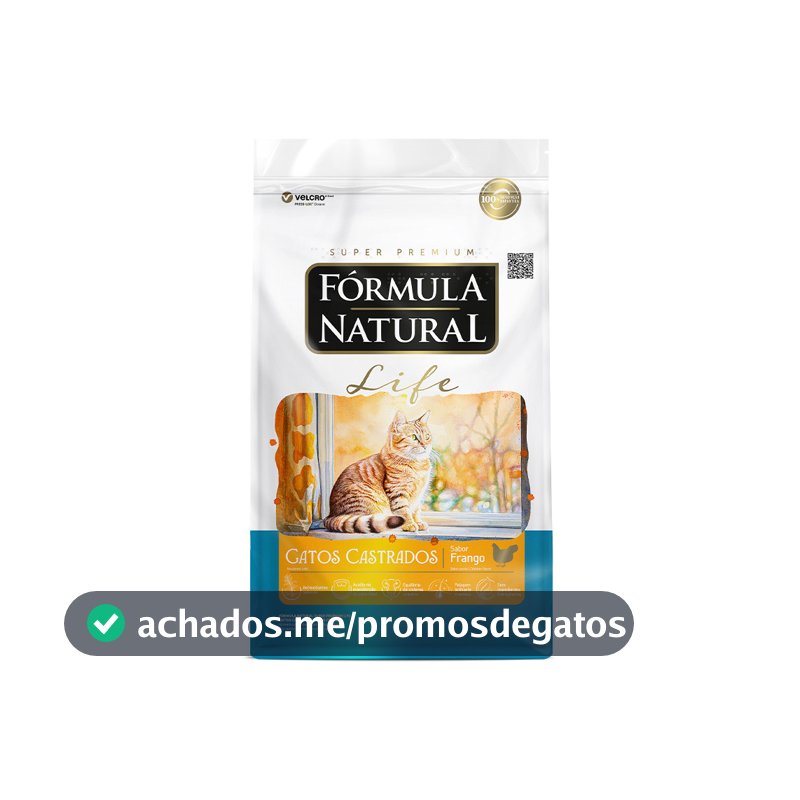 FORMULA NATURAL LIFE GATO CASTRADO SABOR FRANGO 10,1KG