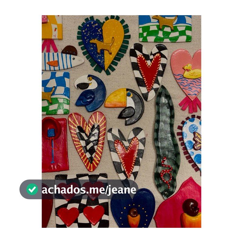 Peças Cerâmica Fria Decorativa de Parede - Artesanal