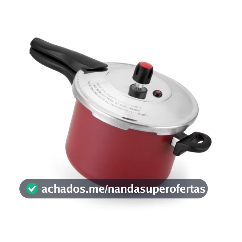 Panela De Pressão 4,5 Litros Antiaderente Teflon Com Tampa Externa Cinza PROMOÇAO