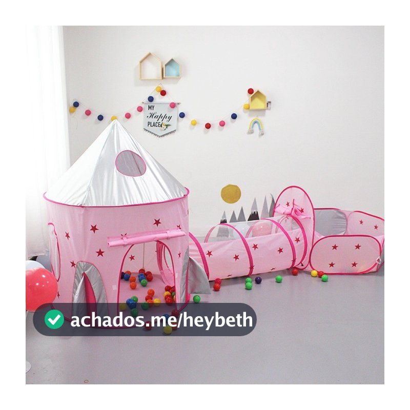 Barraca 3 em 1 Infantil Dobrável Piquenique das Princesas 3x1 Toca Tunel Com Variados Modelos