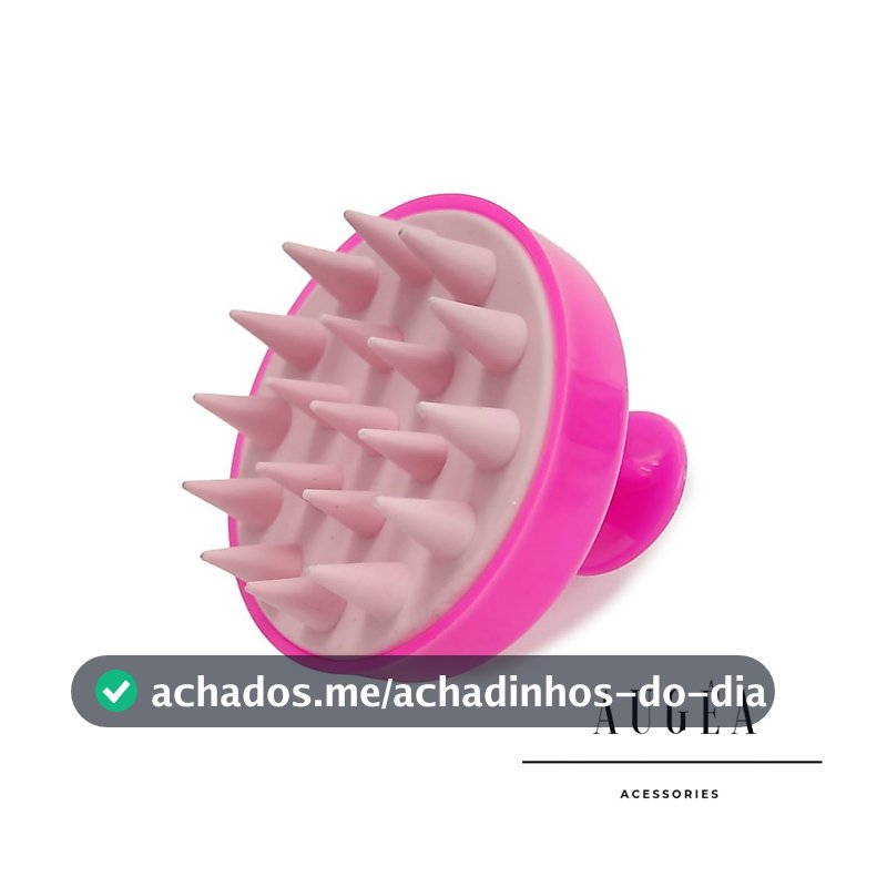 Escova Massageadora Capilar Silicone Antiqueda