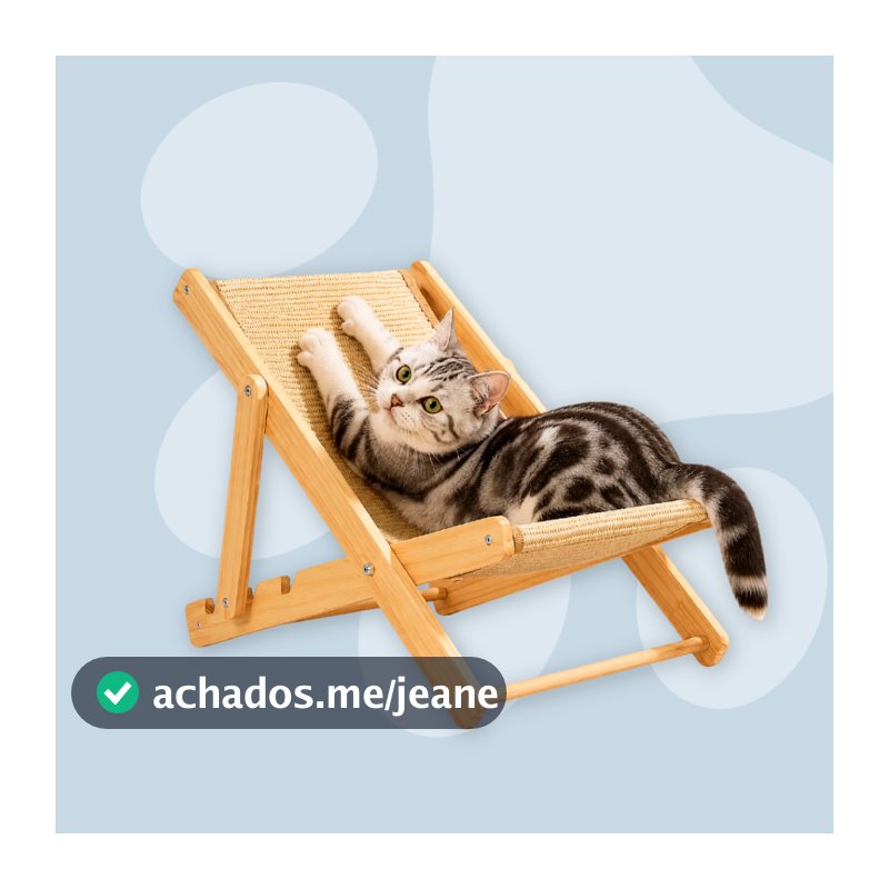 Arranhador P/ Gato Juta Cadeira Portatil 3 Niveis De Altura Entreterimento Para Pet