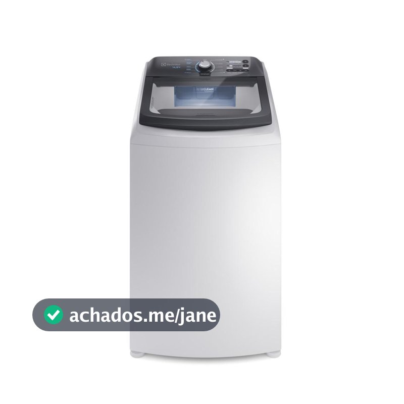 Máquina de Lavar Electrolux 14,5kg Efficient com Cesto Inox e Jet&Clean Branca LEE15