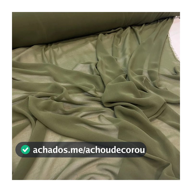 3 Metros Tecido Musseline Toque de Seda - Musseline Chiffon Lisa