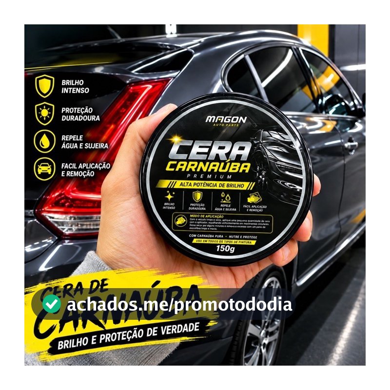 Cera automotiva remove manchas queimados e arranhões