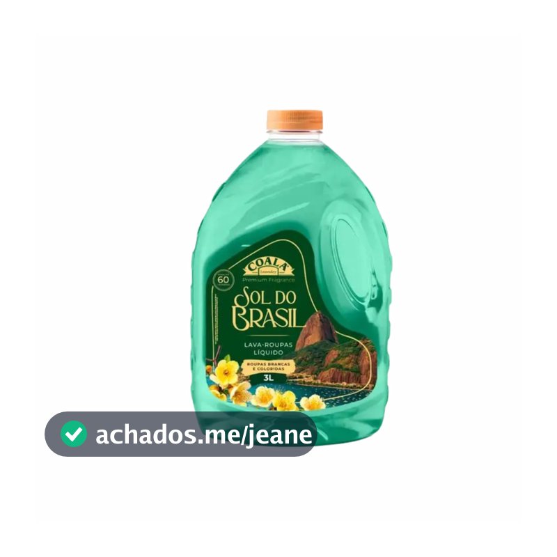 Lava Roupas Líquido Sol do Brasil 3L Coala