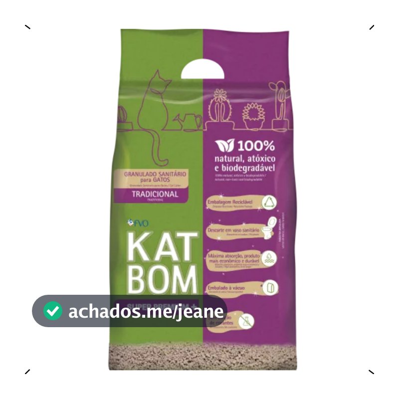 GRANULADO SANITARIO KATBOM TRADICIONAL 6KG
