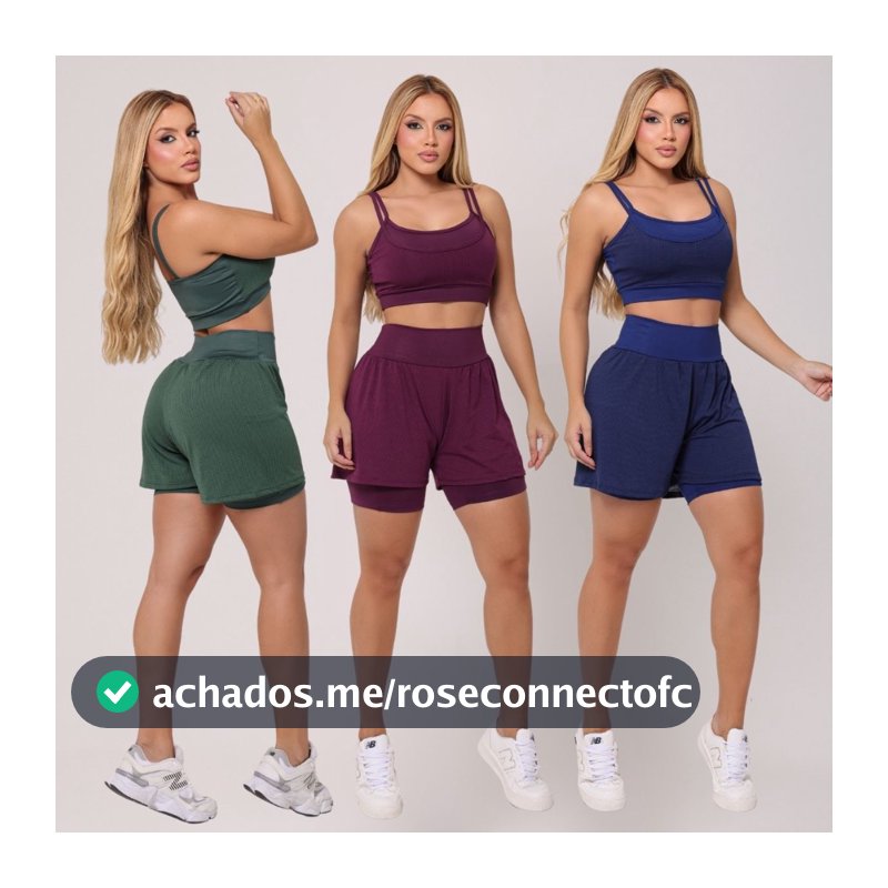 Conjunto Fitness Short Duplo Dryfit Top Academia Corrida Suplex Musculação Treino Corrida Furadinho