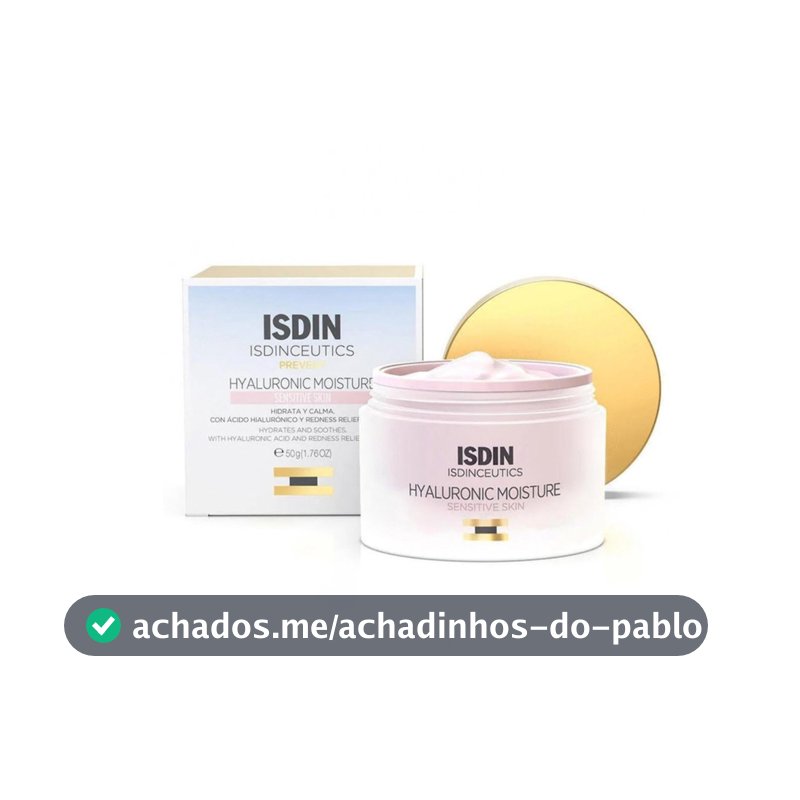 Creme Facial Isdin Hyaluronic Moisture Sensitive Skin 50g