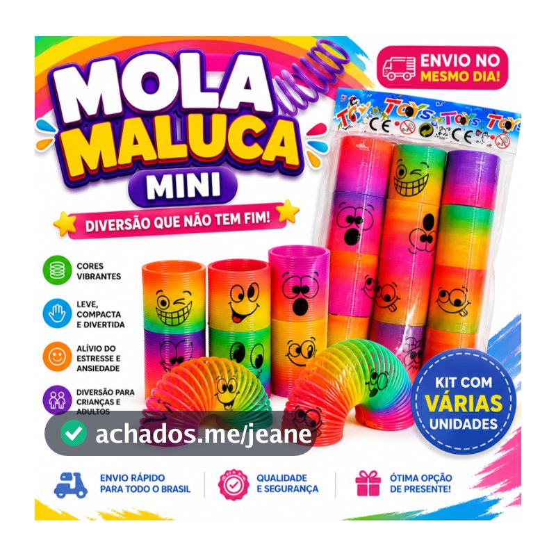 KIT6/12/24PCSMini brinquedo colorido de mola maluca barato de plástico para meninos e meninas