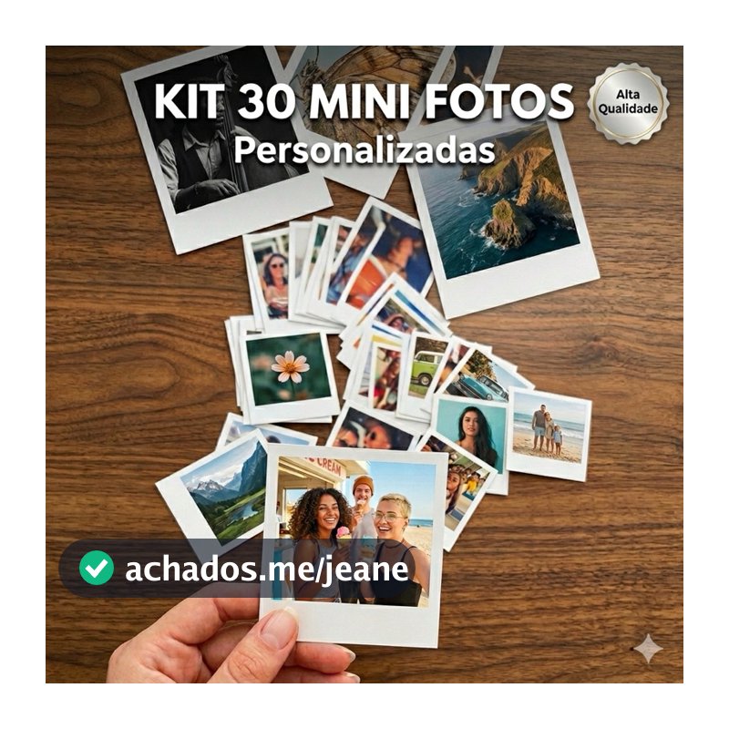 30 Mini fotos na promoção -Alta Qualidade + Frete Grátis!”