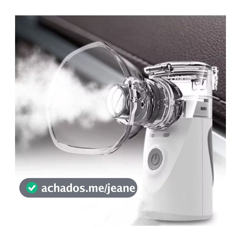 Inalador Portátil Mesh Nebulizador Adulto e Infantil Silencioso Saúde Respiração a pilha e bivolt