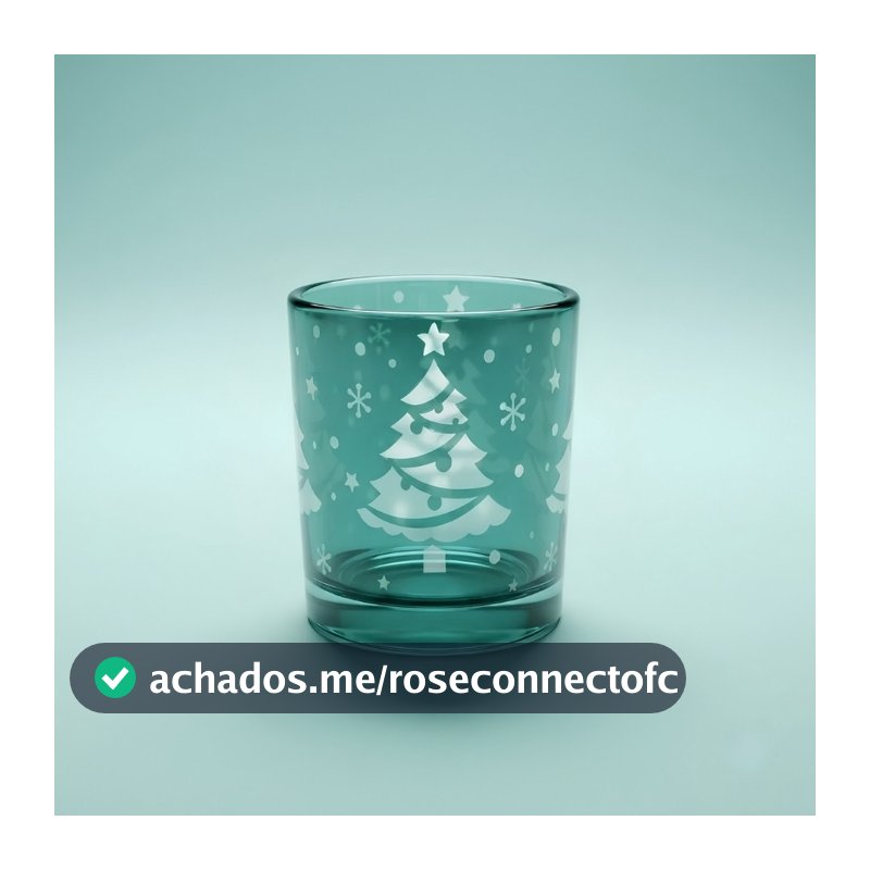 Suporte Para Vela - Árvore de Natal Verde - 8x7cm - 1 unidade - Cromus - Rizzo