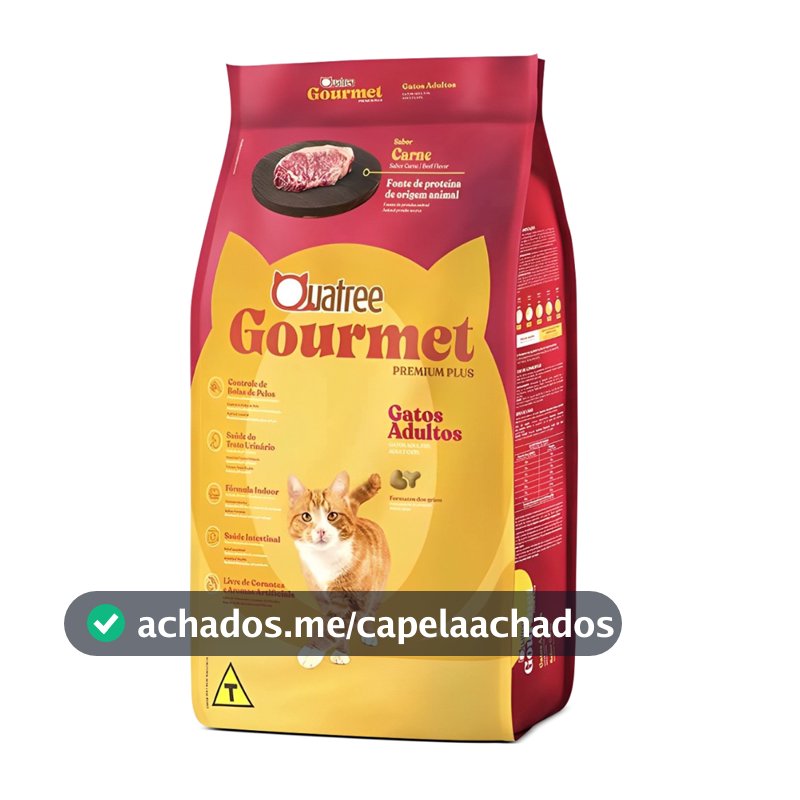 Ração Quatree 10kg Para Gatos Adultos Sabor Carne