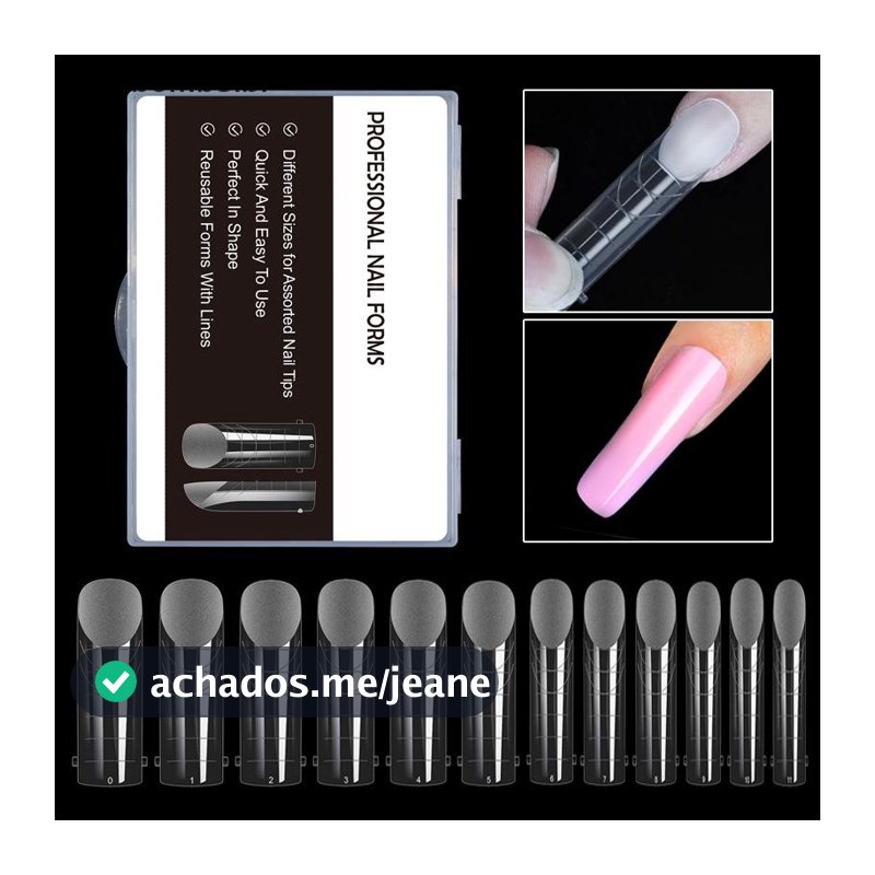 Prego Fosco Construção Rápida Ponta Do Molde Cobertura Completa Formas Duplas Unhas Gel Extensão Superior Dicas Falsas F