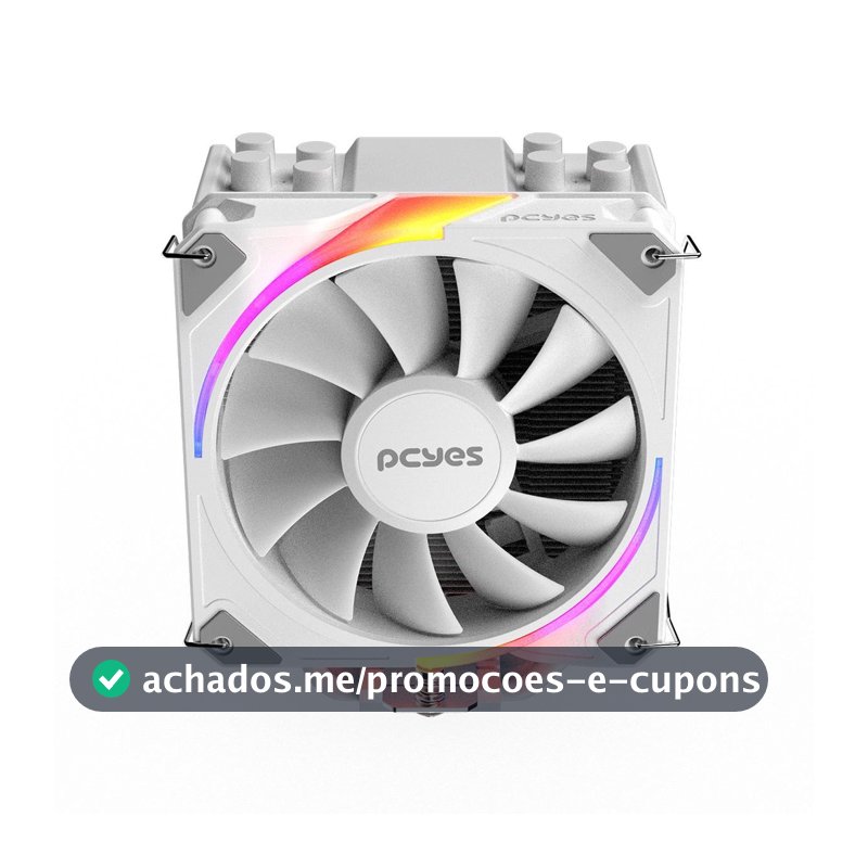 Cooler Para Processador Pcyes Frost Pulse Argb White Ghost - Tdp 180w - Pefpargbwg