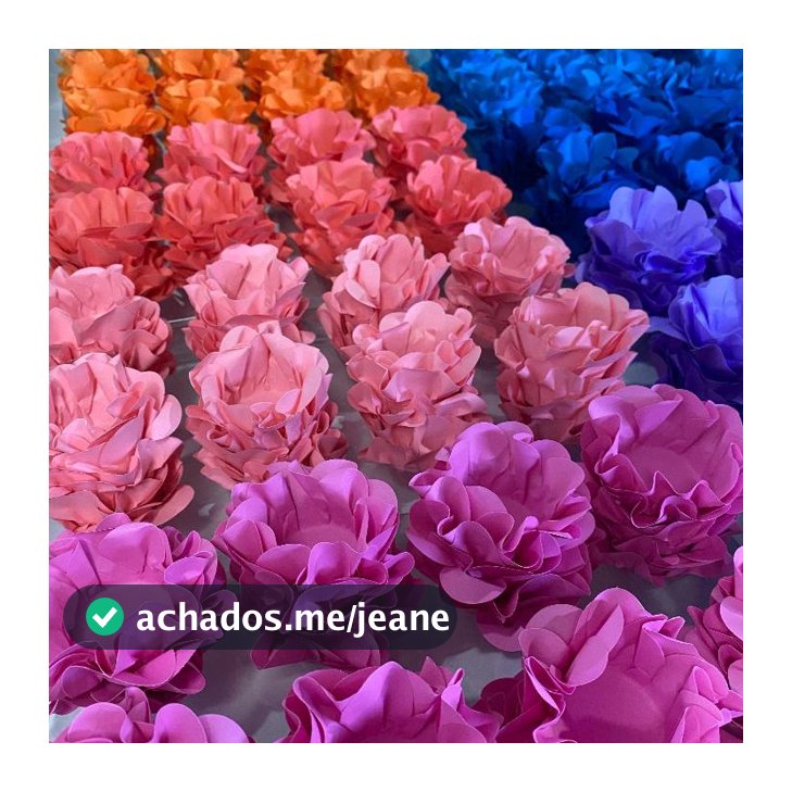 Kit 120 Forminha para Doces Finos Formato Flor Casamento/Aniversário/Batizado - Diversas Cores