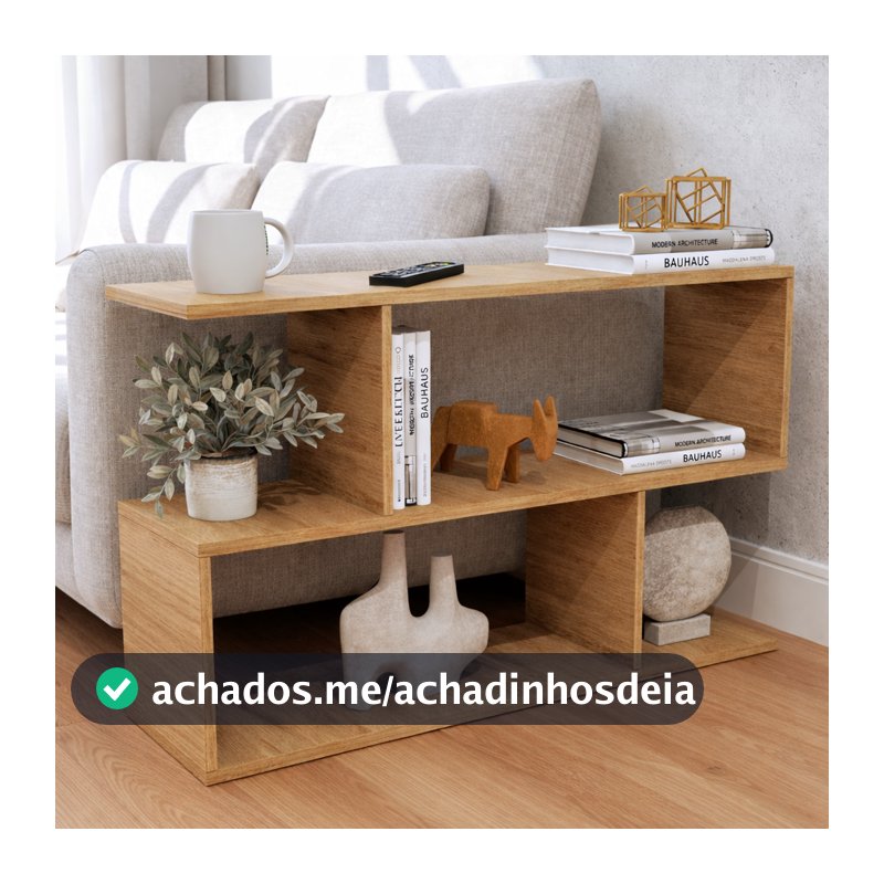 Apoio de Sofá Canto Mesa Lateral Sala Freijó Madeirado