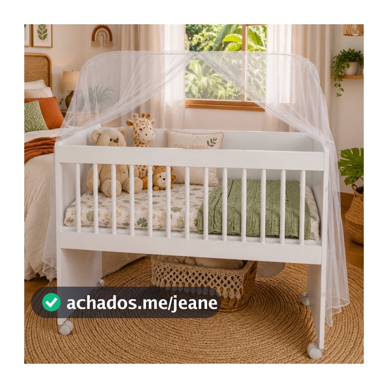 Berço Com Colchão Moisés 5 em 1 Portátil Mini Rodinha Suporte Mosquiteiro Bebê Chiqueirinho Infantil