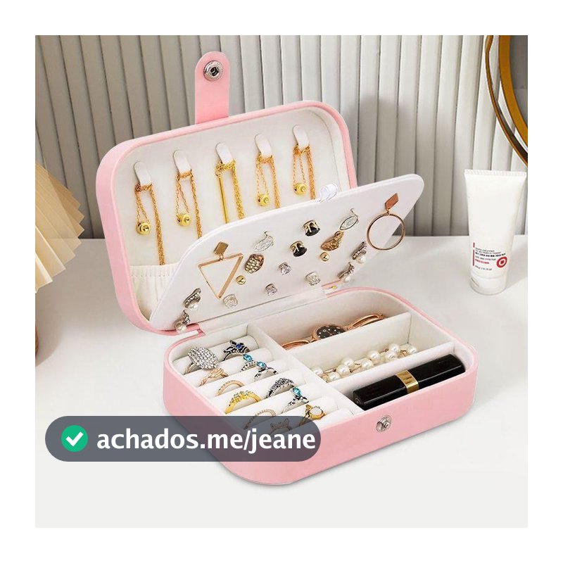 Caixa de jóias de lã veludo pano retro high-end francês caixa de armazenamento de jóias portátil mão jóias brincos anel de armazenamento