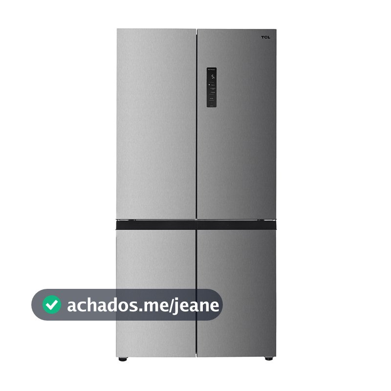Geladeira TCL 589 Litros Inox Twin Eco Inverter Frost Free Multidoor Espaço Flex 220V C589CDN
