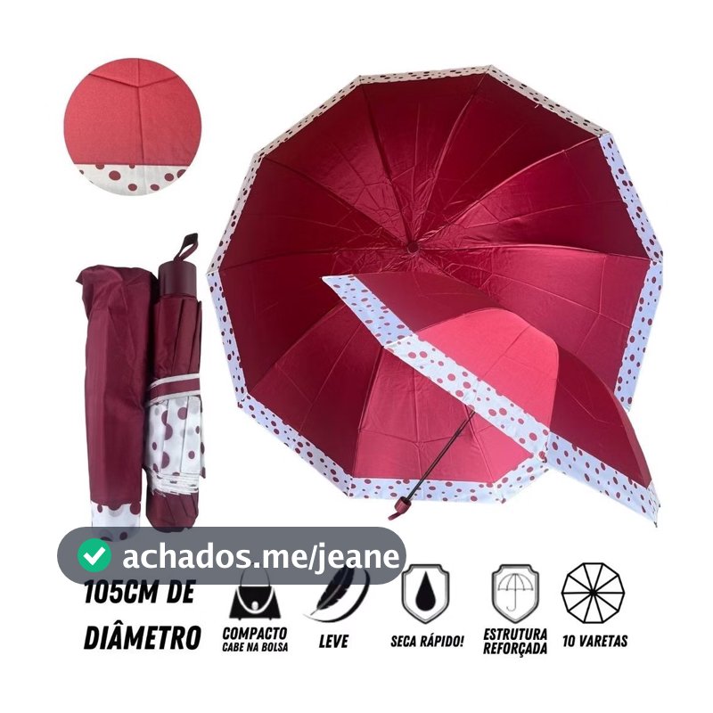 Sombrinha Grande Reforçado Original Cores Diversas