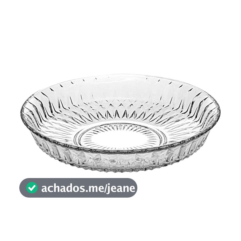 Prato para Bolo Cazza Diamond em Vidro 29cm