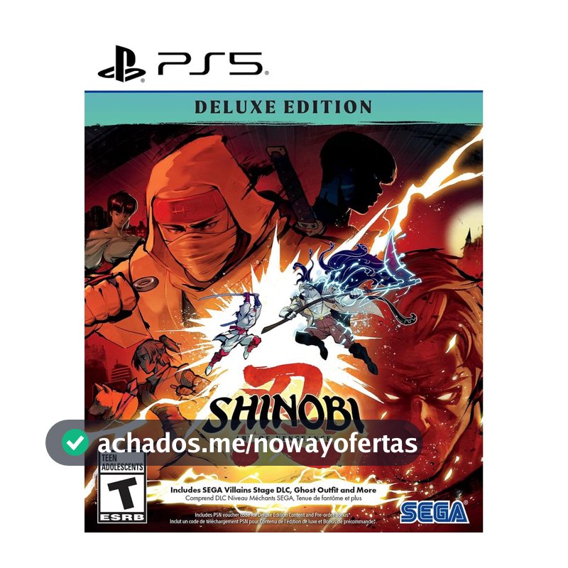 Shinobi Art of Vengeance Deluxe Edition PS5 Midia Fisica