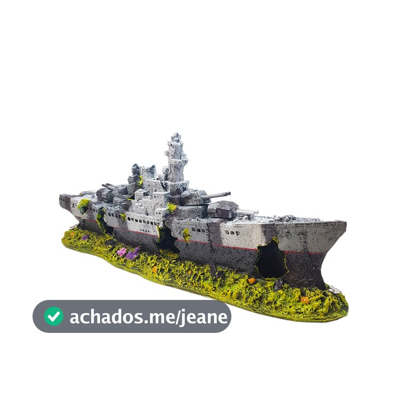 Enfeites Para Aquário - Barco Fragata Pequena 325