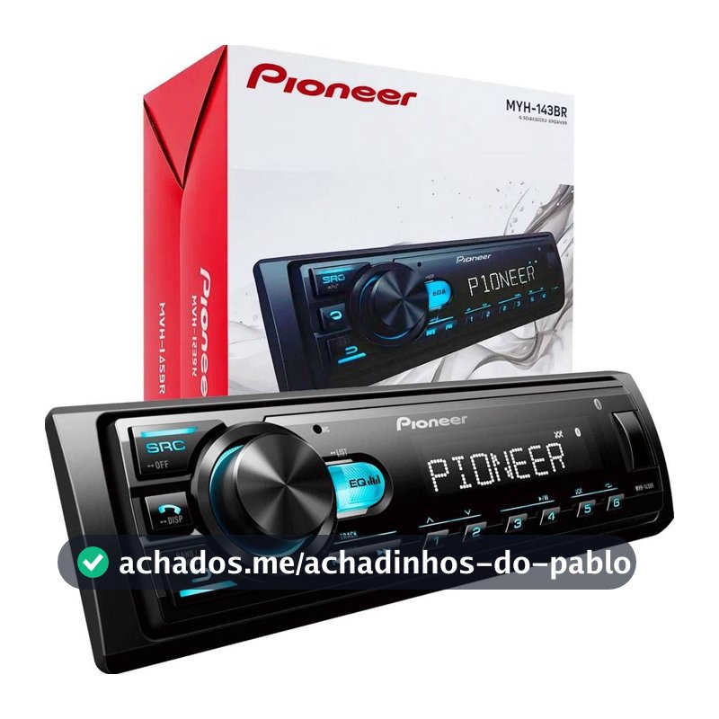 Radio Pioneer Mp3 Player Automotivo Bluetooth USB FM Som Universal Completo