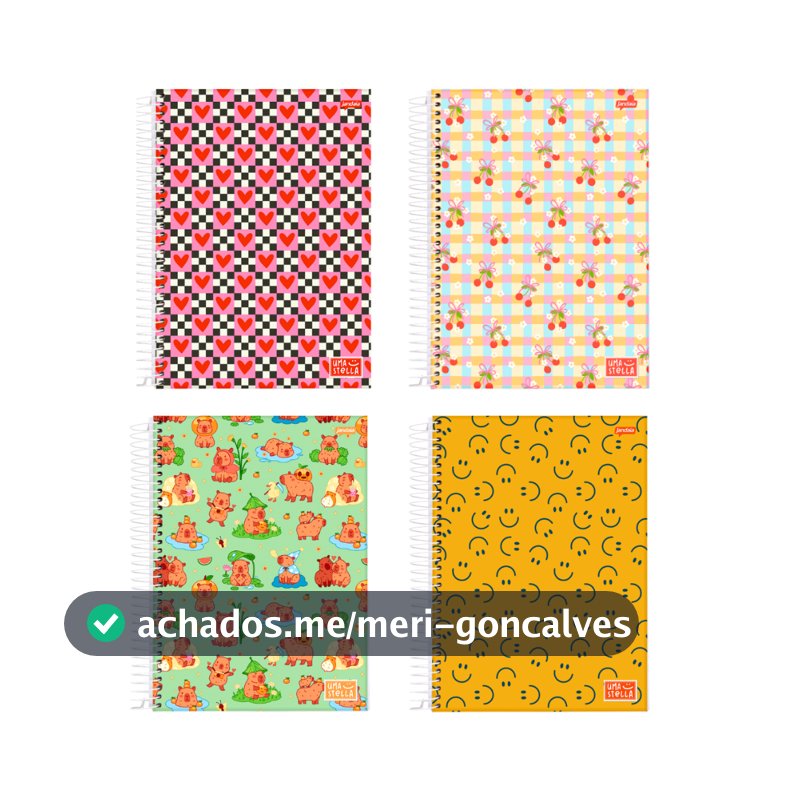 Caderno 20 Matéria Universitario  320 Folhas Stella - Jandaia