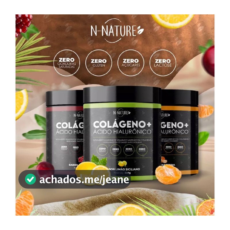 Colageno + Ácido Hialuronico Mega Potente Deixa A Pele Muito Linda