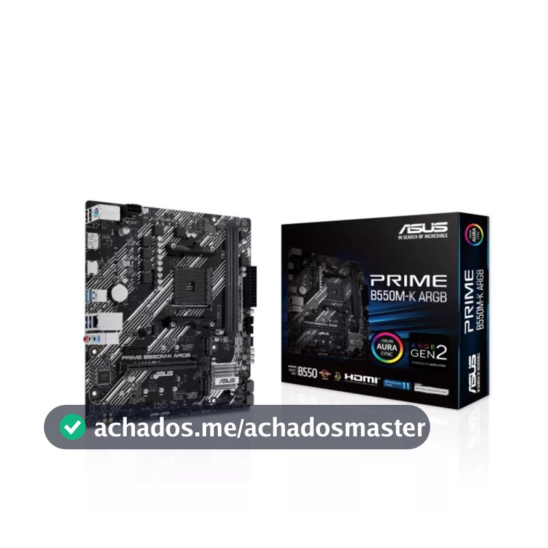 Placa Mãe Asus Prime  B550M-K ARGB 90MB1GC0-M0EAY0