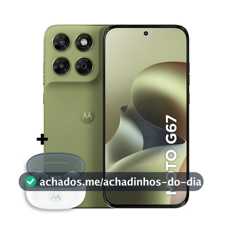 Kit Smartphone Motorola Moto g67 5G 256GB + Moto Buds 2