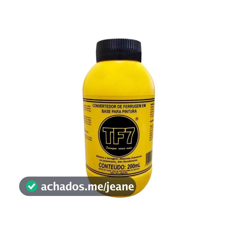 TF7 Fundo Convertedor Eliminador Ferrugem Base Pintura 200ml