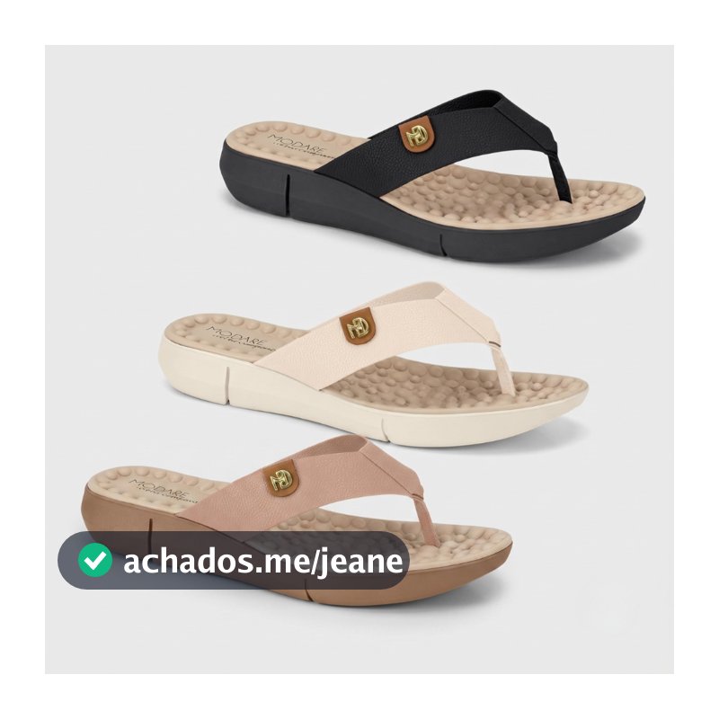 Chinelo Ortopedico Modare Feminino Esporao Massageador Macio Ultraconforto Promocao Original